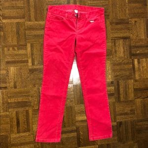 J. Crew red city fit corduroy pant-28